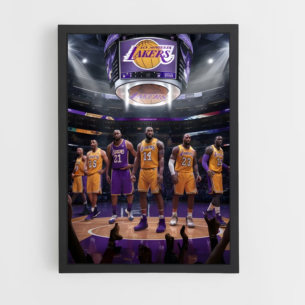 Poster Team Showtime – affiche Basketball (vue 2)